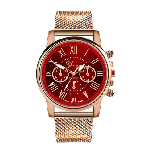 Watches Fashion Roman Numeral Simple ClocK-JW00906-Veeddydropshipping