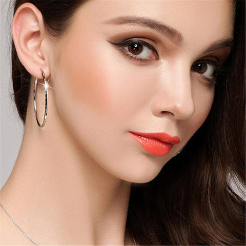 925 Sterling Silver Earrings Round Car Flower Earrings For Women-JW00041-Veeddydropshipping