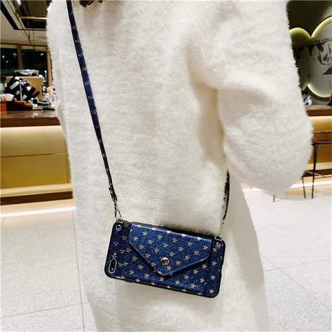 Crossbody Necklace Strap Luxury Star Wallet Case for Huawei Mate30 Mate20-PA00293-Veeddydropshipping