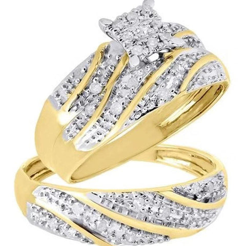 Romantic Heart Zircon Engagement Ring Set, suitable for women-JW00034-Veeddydropshipping