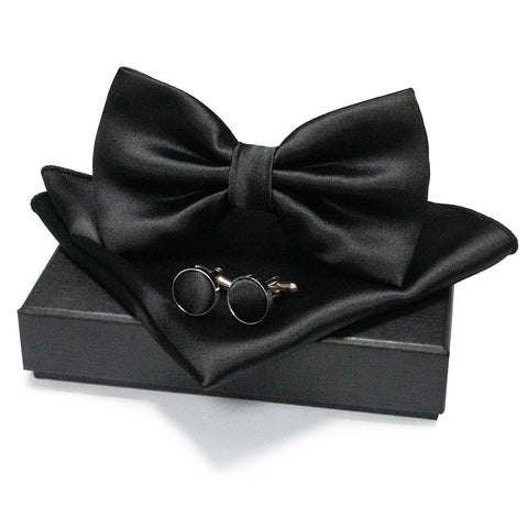 Bow Tie Sets Including Cuff Links for Business Suits -JW01309-Veeddydropshipping