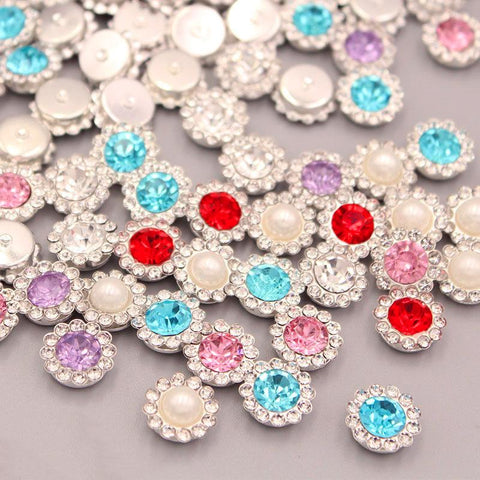 50pcs Rhinestone Bezel Patch Beads Crystal for Diy Jewelry Making -JW01550-Veeddydropshipping