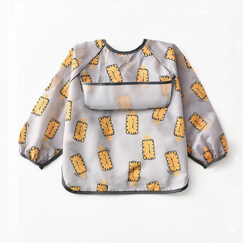 Cute Baby Bibs Toddler Baberos Bavoir Waterproof Long Sleeve -Veeddydropshipping-7
