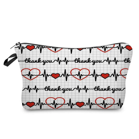 Hand Travel Bag Zipper Clutch Cartoon Nurse Doctor Women-BS00565-Veeddydropshipping