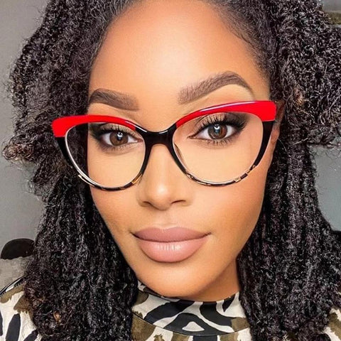 Blocking Cat Eye Glasses Frame-WF01299-Veeddydropshipping