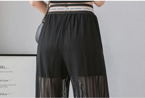 Casual Summer Slacks Pants High Waist Soft Comfort-WF00080-Veeddydropshipping