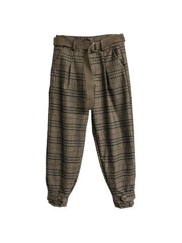 Vintage Back Elastic High Waist Pencil Pants-Veeddydropshipping