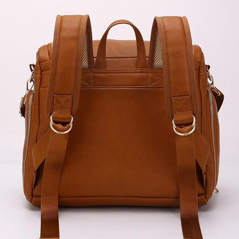 Pu Mommy Bag Backpack Large Capacity Waterproof Mother and Baby Bag-TB00219-Veeddydropshipping