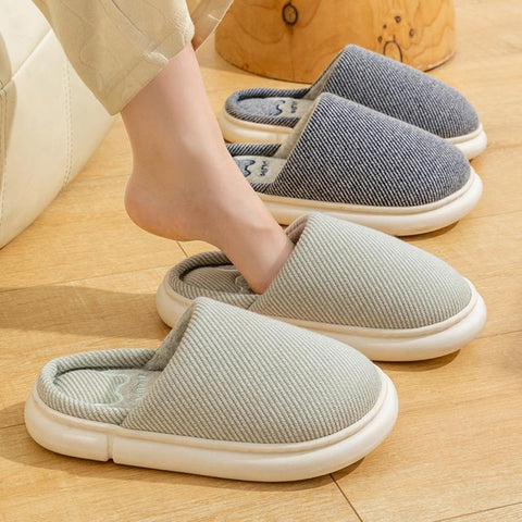 Women Indoor Bedroom Slippers Comfortable Men Plush House-BS01103-Veeddydropshipping