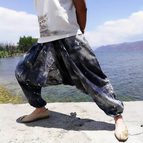 Harem Pants Hip hop Wide Leg Trousers-MF00398-Veeddydropshipping