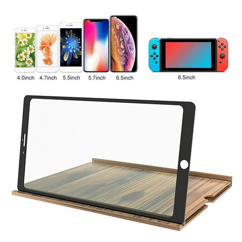 3D 12 Inch Screen Amplifier For Phone Screen Amplifier Stand Holder Mobile Magnifier For Phone-PA00759-Veeddydropshipping