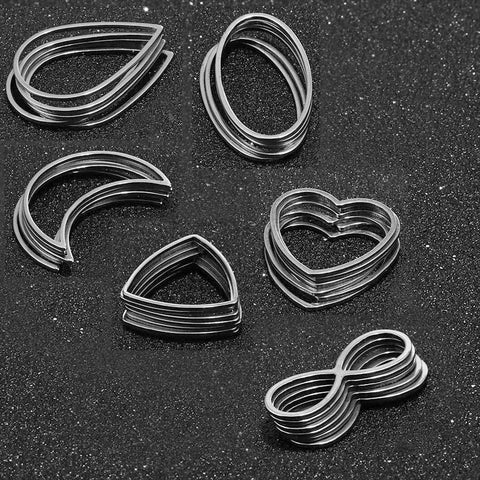 Triangle Connector Charms Circle Teardrop Moon Connectors-AM01419-Veeddydropshipping