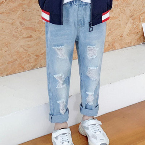 Baby Jeans Solid Color boyJeans For boys Spring Autumn Jeans Baby boys-TB01308-Veeddydropshipping