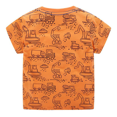 Summer Boys Cartoon T-Shirts Baby Cotton Clothes-Veeddydropshipping