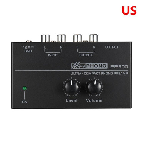 Phono Preamp Preamplifier with Level Volume Control-Veeddydropshipping