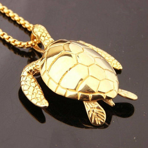 Trendy Turtle Pendant Necklace Women  Necklace Fashion-JW01256-Veeddydropshipping