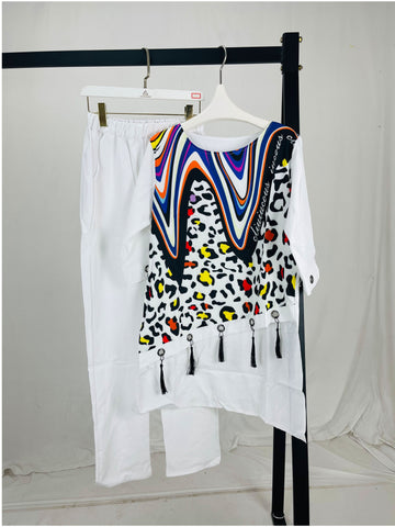 African Fashion Dress and Trousers Suit-WF01681-Veeddydropshipping
