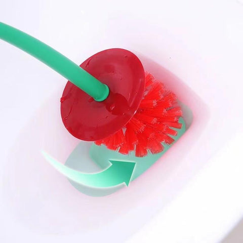 Base Cherry Long Handle Toilet Brush-HA01066-Veeddydropshipping