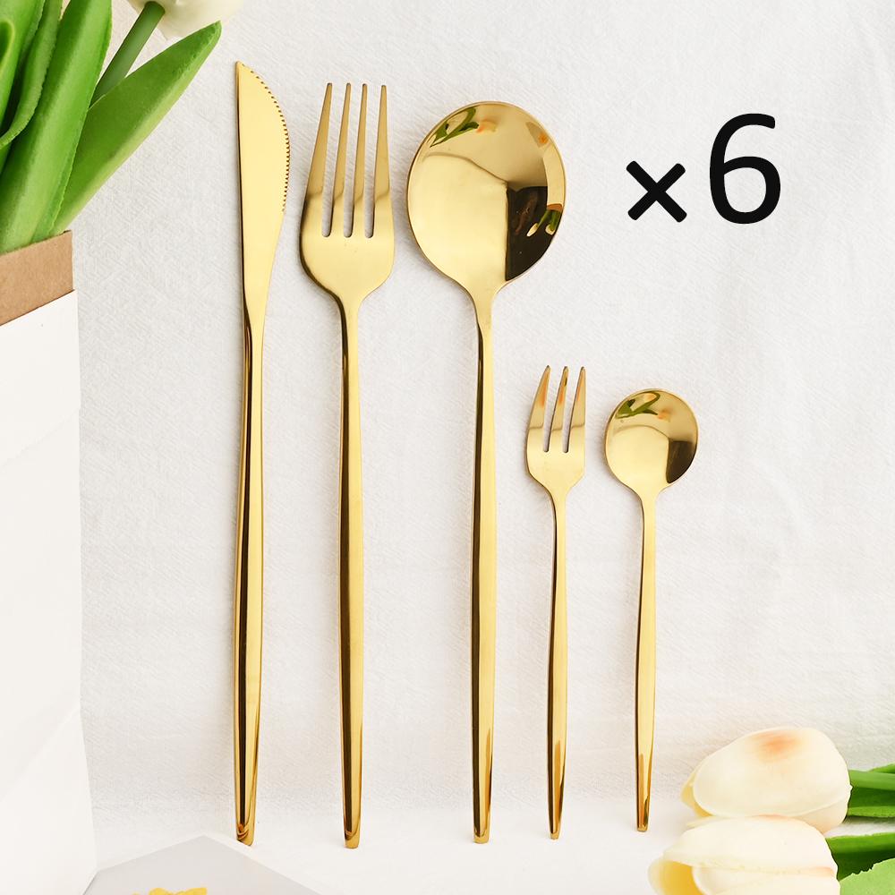 Dinnerware Set Fork Spoon Flatware Cutlery Set-HA01330-Veeddydropshipping