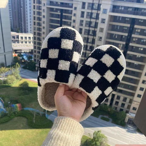 Slippers Indoor Plush Slippers For Couple Winter Warm-BS01126-Veeddydropshipping