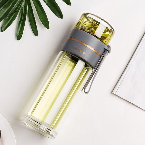 Glass Tea Bottles Infuser Bottle Tea Separation Mug-HA01261-Veeddydropshipping