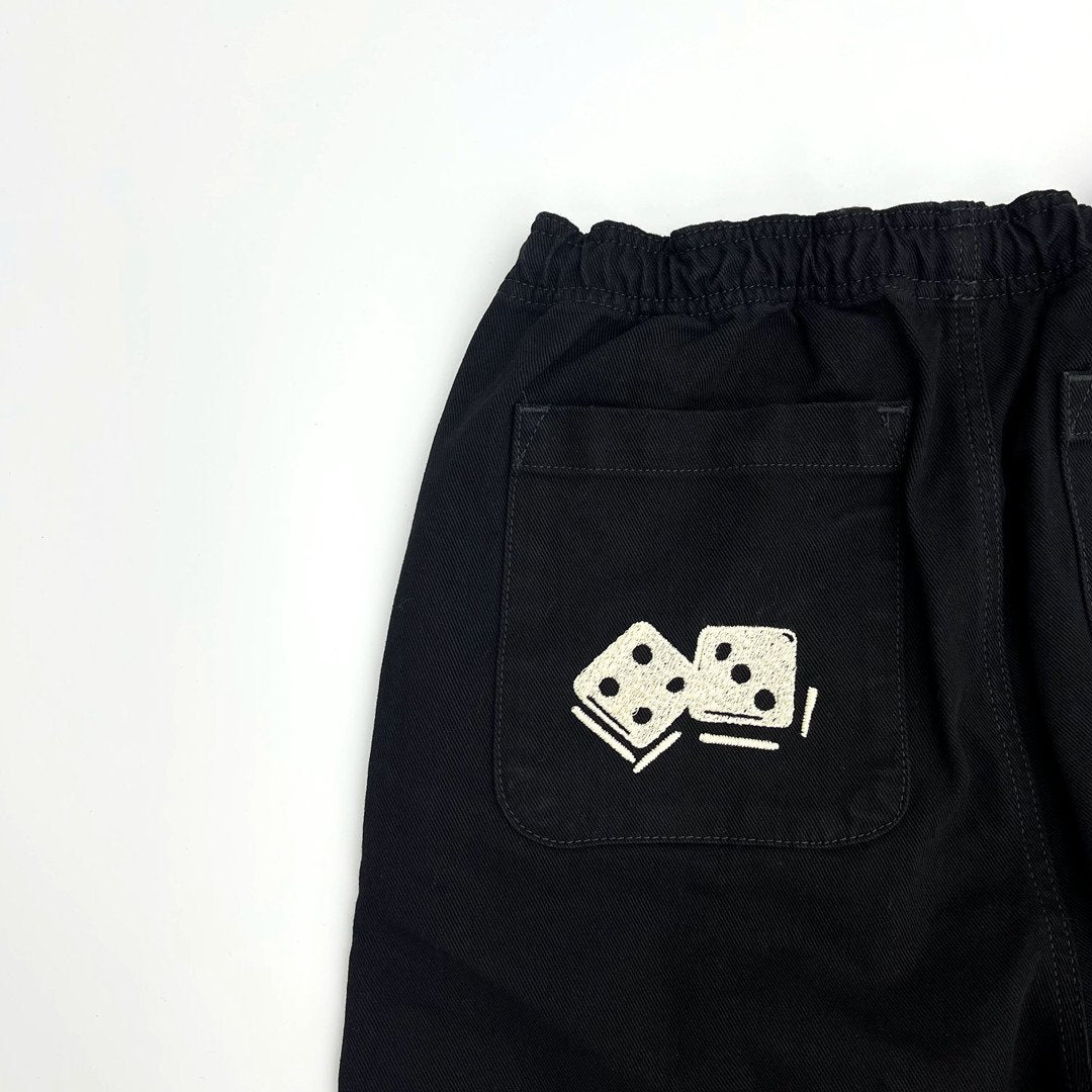 Coconut Dice Embroidered ICON BEACH PANT Jeans-MF00593-Veeddydropshipping