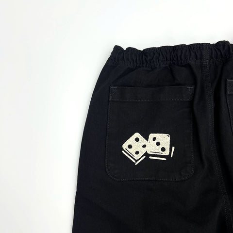 Coconut Dice Embroidered ICON BEACH PANT Jeans-MF00593-Veeddydropshipping