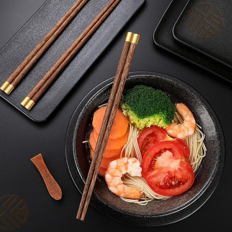 Chinese Chopsticks Wooden Sushi Sticks Set-HA01317-Veeddydropshipping