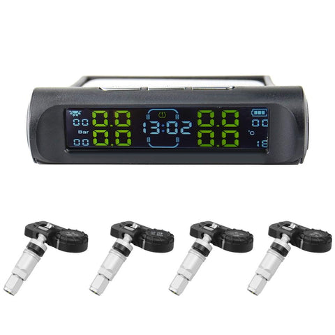 Solar TPMS Car Tire Wireless Pressure Sensor Monitoring System-AM00159-Veeddydropshipping