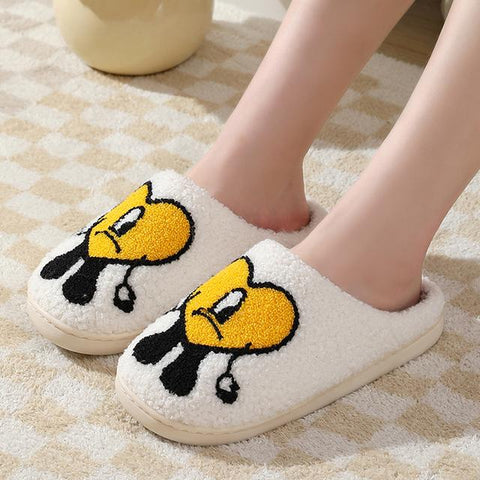 Warm Plush Memory Foam Slide Slippers Home Men-BS01235-Veeddydropshipping