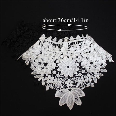 Lace Hollow Shirt Fake Collar Ladies-WF01226-Veeddydropshipping