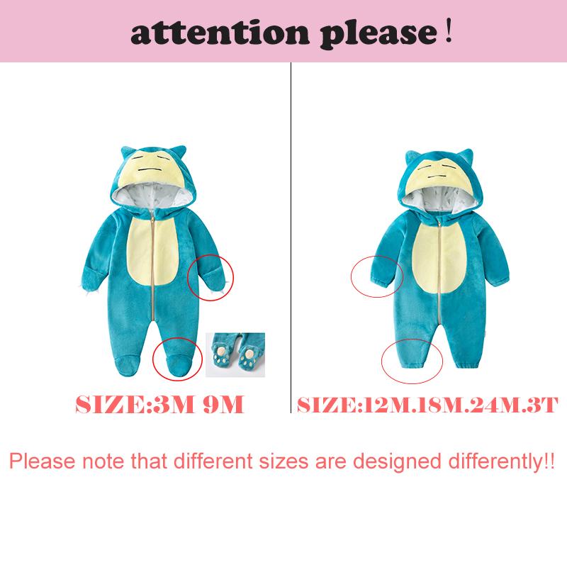 Baby 0-3Y Bodysuits Boys Girls Anime Kigurumis Green Onesie-Veeddydropshipping-5