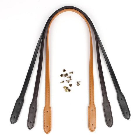 Leather Handle Lady Shoulder Bag Plain Weave Handle Strap Band-BS00732-Veeddydropshipping
