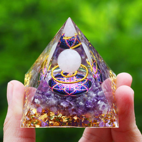 Pyramid Energy Generator Natural Amethyst-TI00678-Veeddydropshipping
