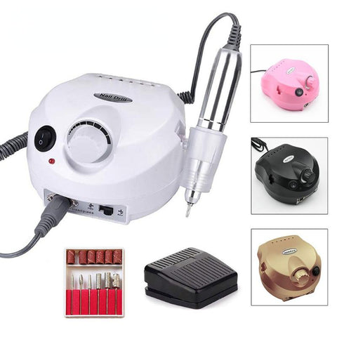 Electric Nail Drill for Manicure Nail Files Drill Bits Gel Polish Remover Tools-BH01070-Veeddydropshipping