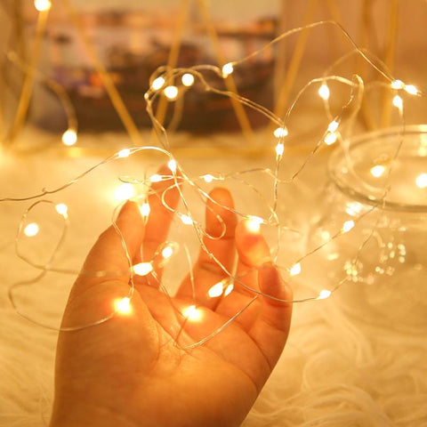 10pcs Wine Bottle Light with Cork LED String Lights Garland Christmas-TI00932-Veeddydropshipping