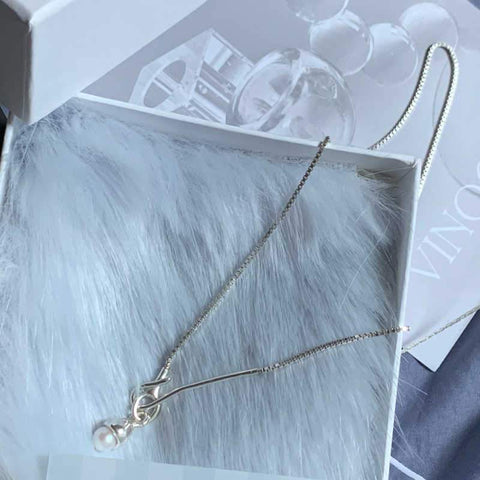 Unique Pearl Pendant Necklace lavicle Chain Choker Fashion Jewelry Gift -JW01284-Veeddydropshipping