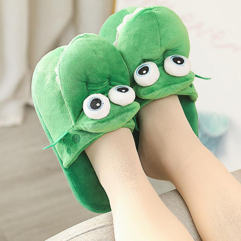 With Moving Mouth Funny Non-slip Home Cotton Shoes Gifts-BS01322-Veeddydropshipping