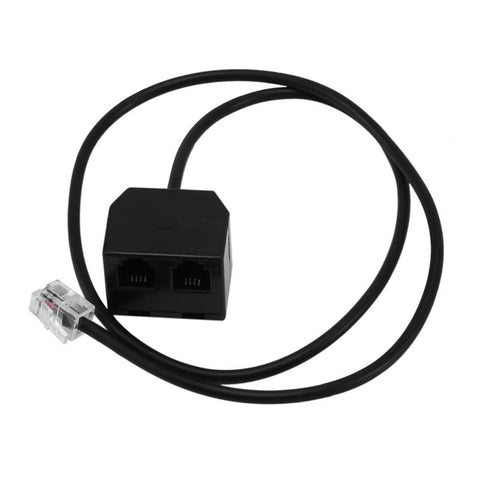 Retail RJ9 4P4C Male To Dual Female Ports Connector Telephone Adapter-CE01421-Veeddydropshipping