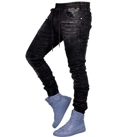 Summer New Jeans Elastic Elastic Waist Harem-Veeddydropshipping