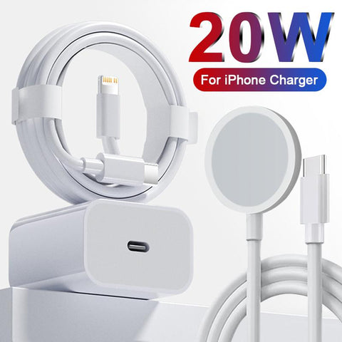 Original PD 20W Fast Charger For iPhone 14 13 12 11 Pro Max Magnetic Wireless Charging-PA00377-Veeddydropshipping