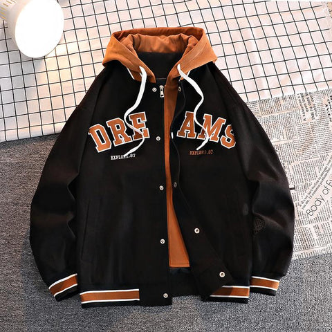 Uniform  Jacket Quality Hip-hop Retro Student-MF01077-Veeddydropshipping