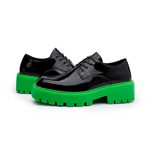 Lovers Chunky Shoes Spring Lace-Up Thick Bottom Student-BS01366-Veeddydropshipping