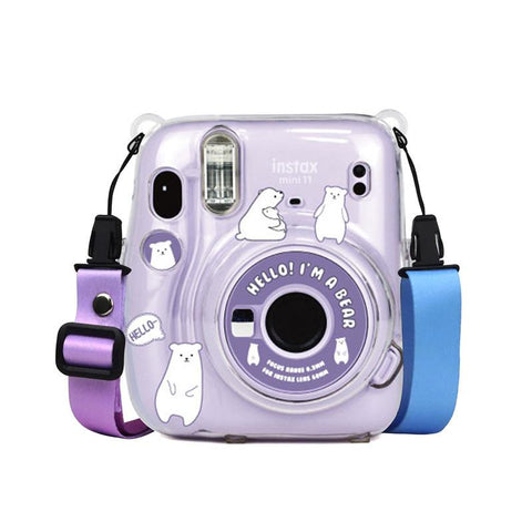 For Fujifilm Instax Mini 11 Transparent Camera Case Protective Carry Bag Case-CE00077-Veeddydropshipping