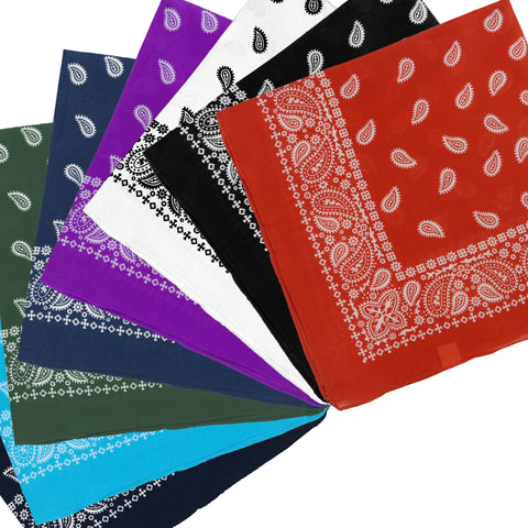 Paisley Bandanna Bikers Head Scarf Soft-MF00760-Veeddydropshipping