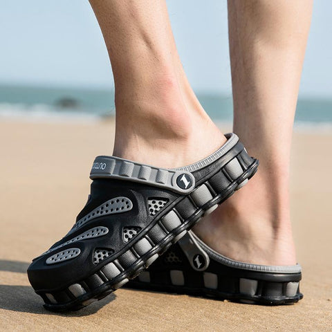 Clogs Plus Size 46 Beach Men Sandals Lightweight Rubber Flip Flop-BS01502-Veeddydropshipping