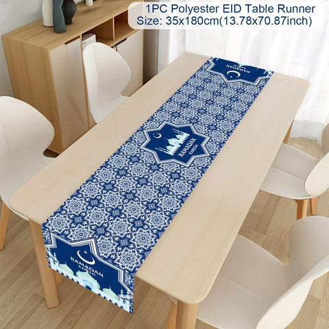 Ramadan Decoration Table Runner EID Mubarak Decor-HA00586-Veeddydropshipping