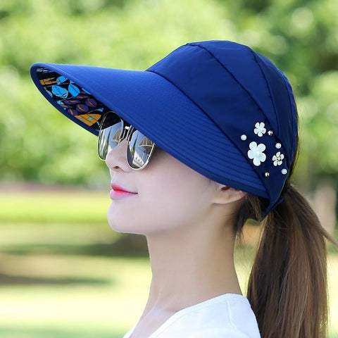 Women Sun Hat Suncreen Floppy Cap-WF01365-Veeddydropshipping