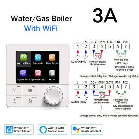 Tuya  WiFi Thermostat Electric Floor Heating Water/Gas Boiler Smart Termostato-TI01008-Veeddydropshipping