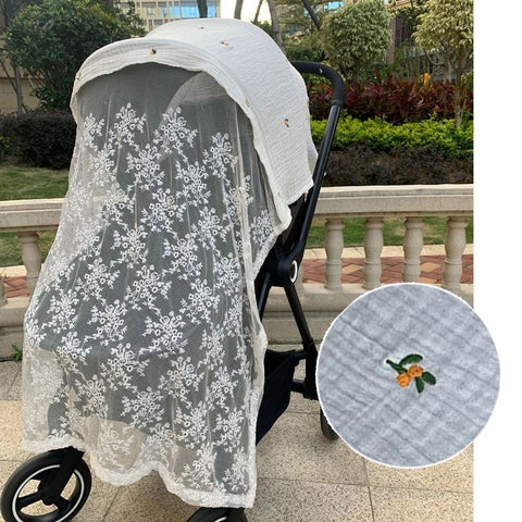 Baby Stroller Cover Breathable Mesh Mosquitoes Net Gauze Sunshade Windshield-TB00412-Veeddydropshipping